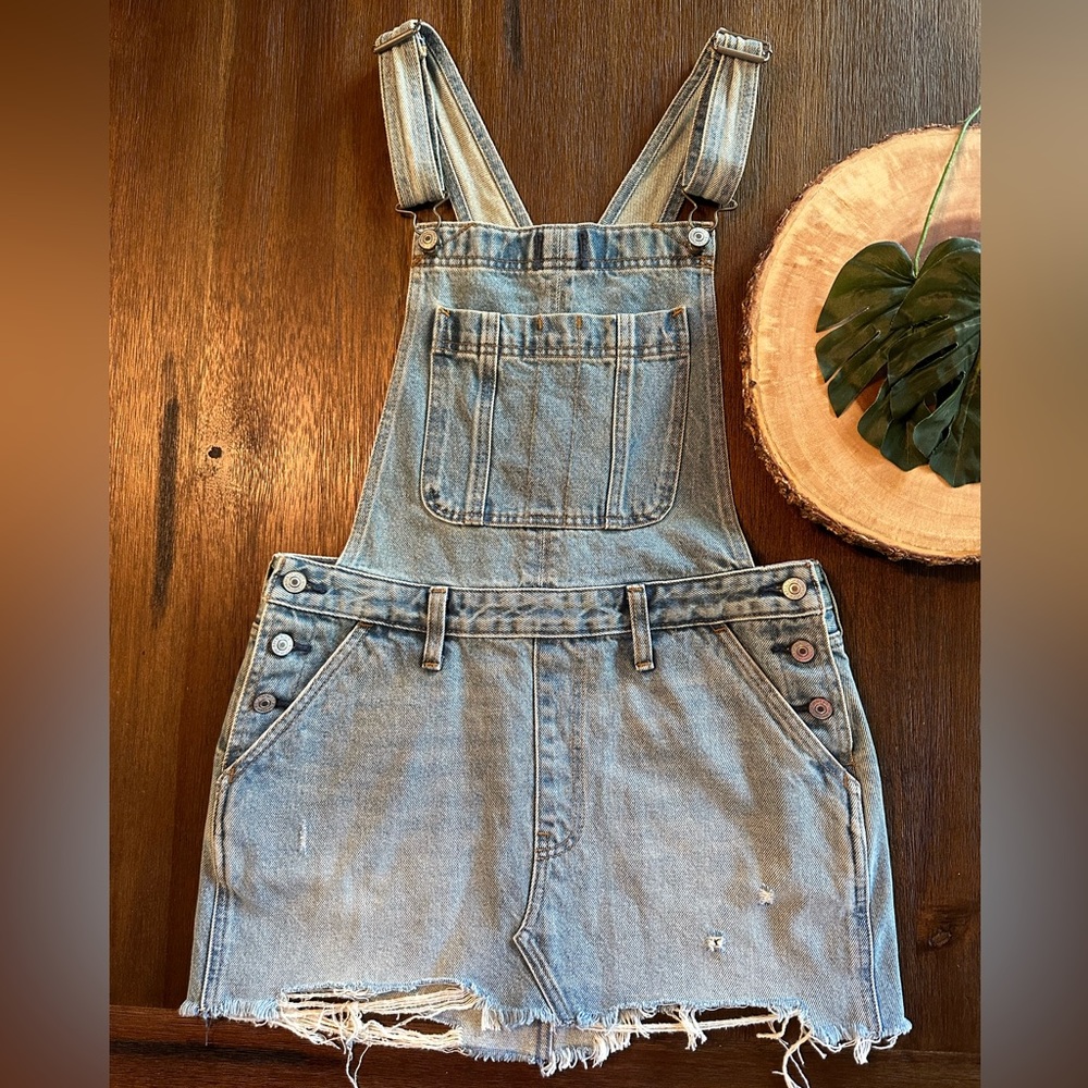 Abercrombie & Fitch Jean skirt overalls size small